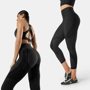 Fanka Body‎ Sculpt 7/8 Leggings Small Gym Workout Yoga Pilate Running